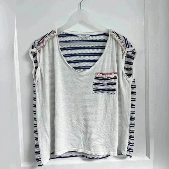 Desigual Tops - Desigual Embossed sailor t-shirt/blouse